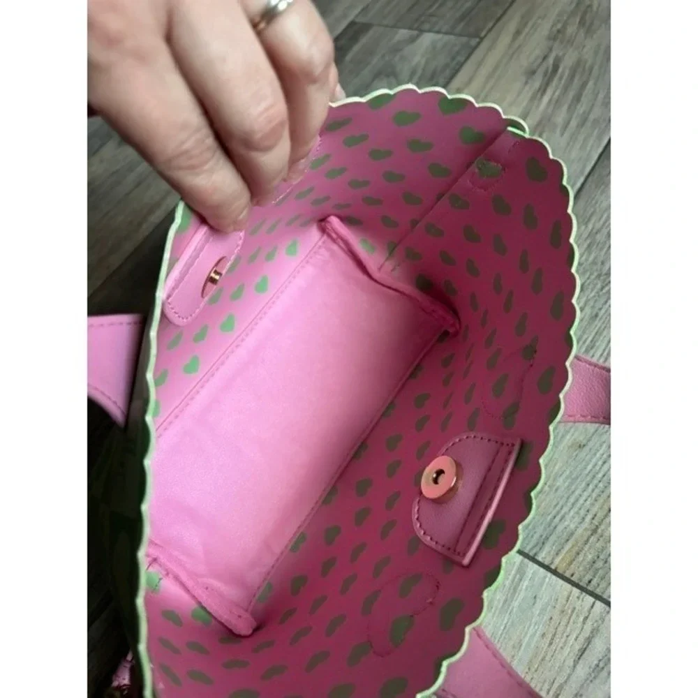 Juicy Couture Sweet Break Time Mini Bag Retro Green Pink Heart Y2K Coquette New‎